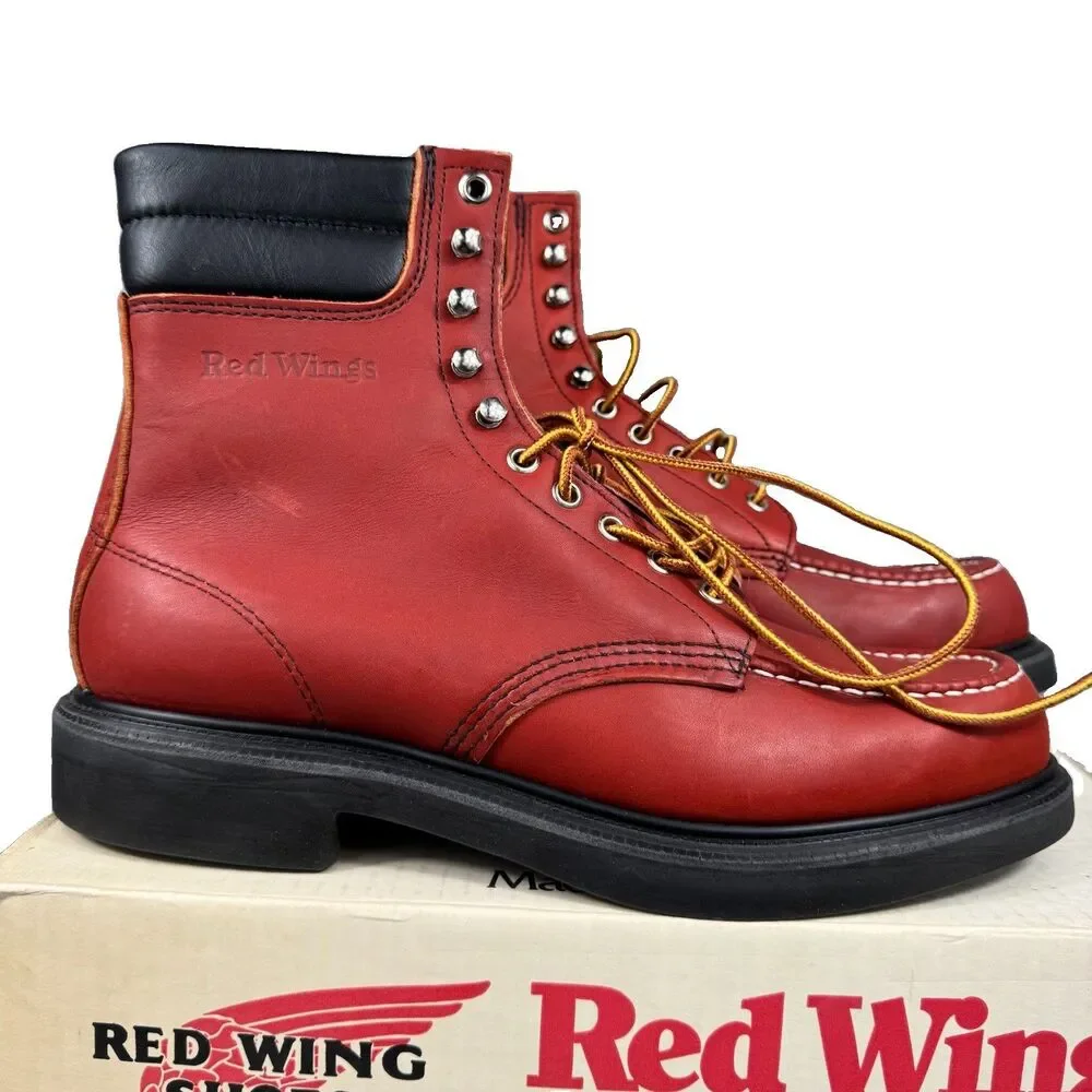 Red Wing Boots Men's 10 B 404 Supersole Leather Work Vintage